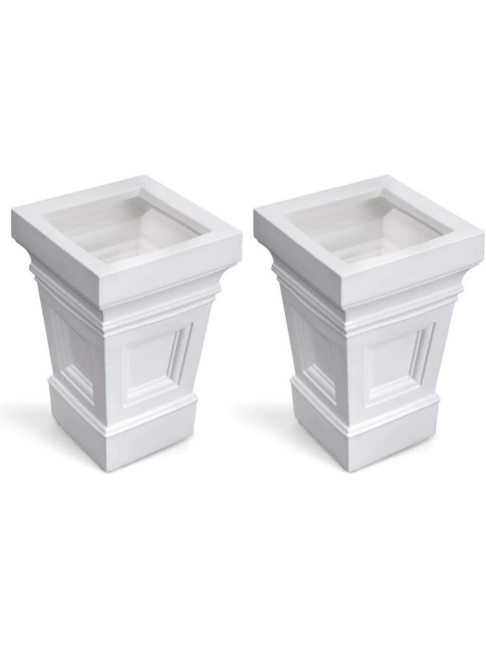Large Outdoor Planters for Gardening, Efficient Drainage, Durable Plastic